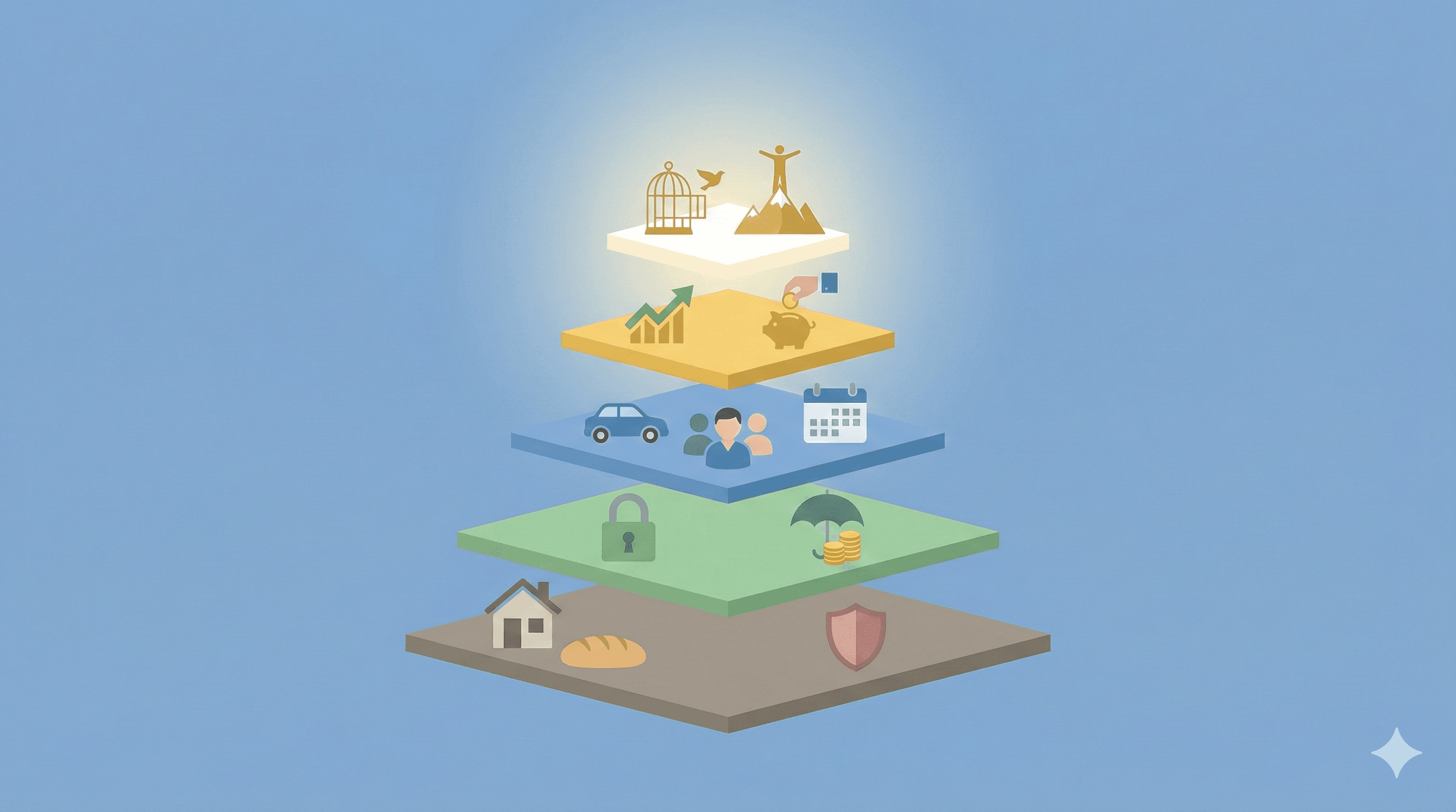 Die 5 Stufen der finanziellen Freiheit: Wo stehst du?